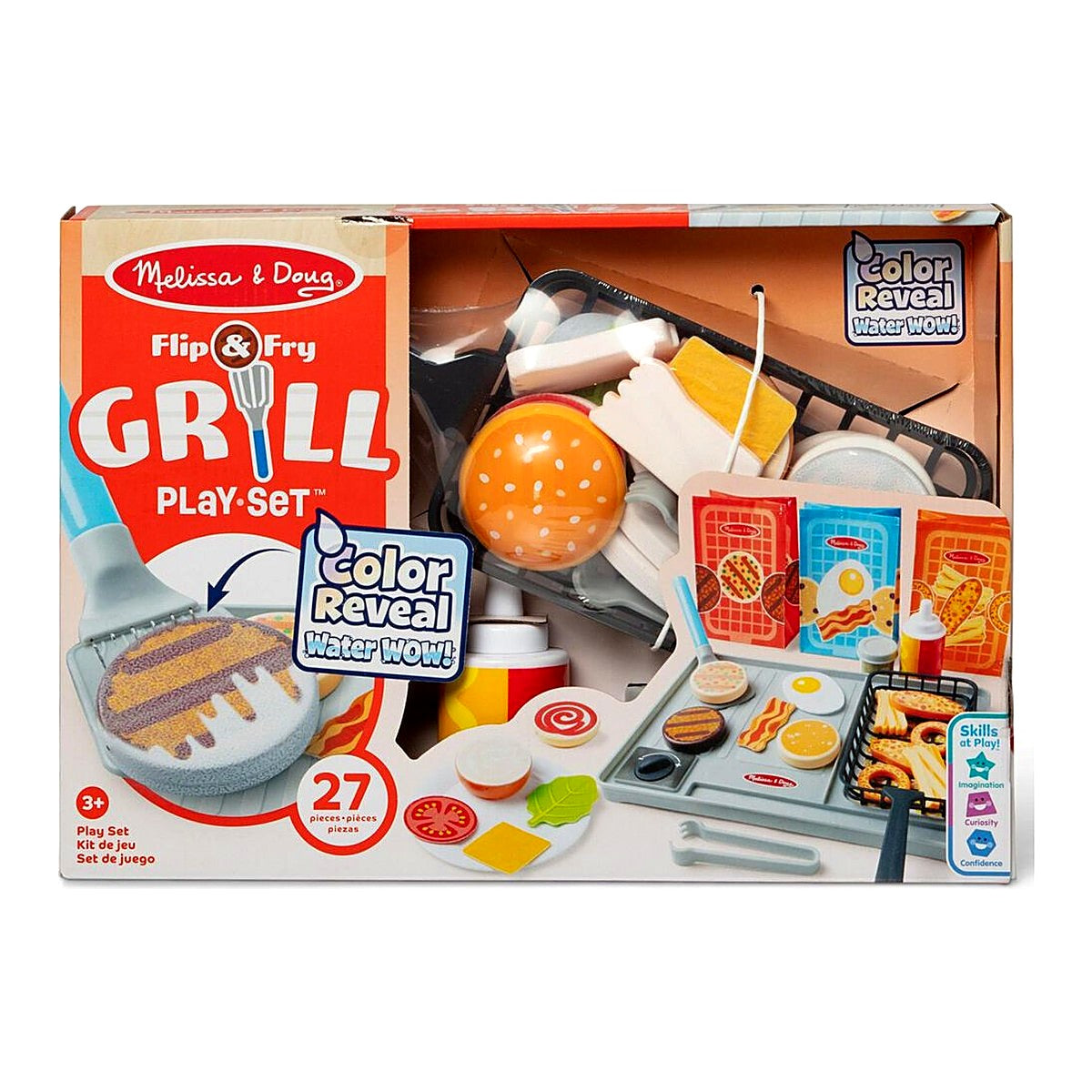 Melissa & Doug – Water Wow! Flip & Fry Grill Play Set