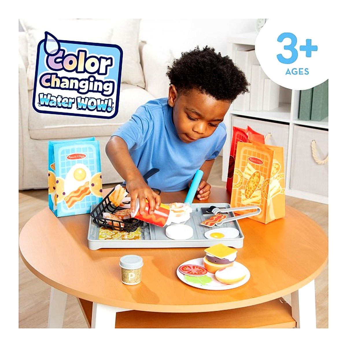 Melissa & Doug – Water Wow! Flip & Fry Grill Play Set
