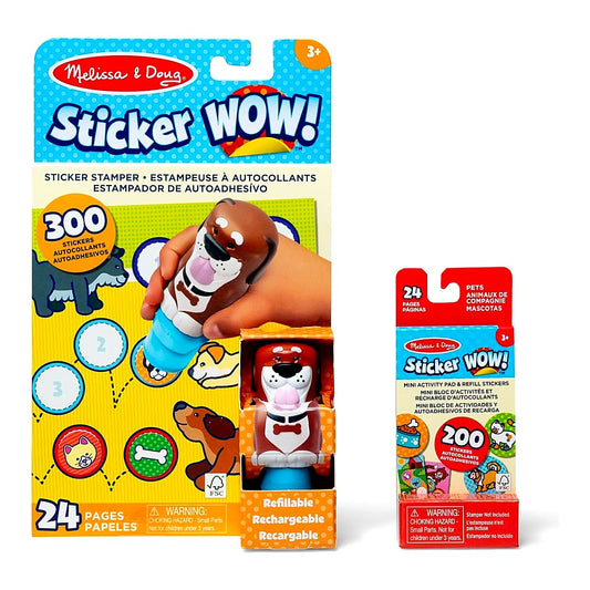 Melissa & Doug – Sticker WOW! Activity Pad & Sticker Stamper (Assorted)