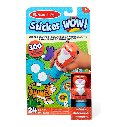 Melissa & Doug – Sticker WOW! Tiger Activity Pad & Sticker Stamper