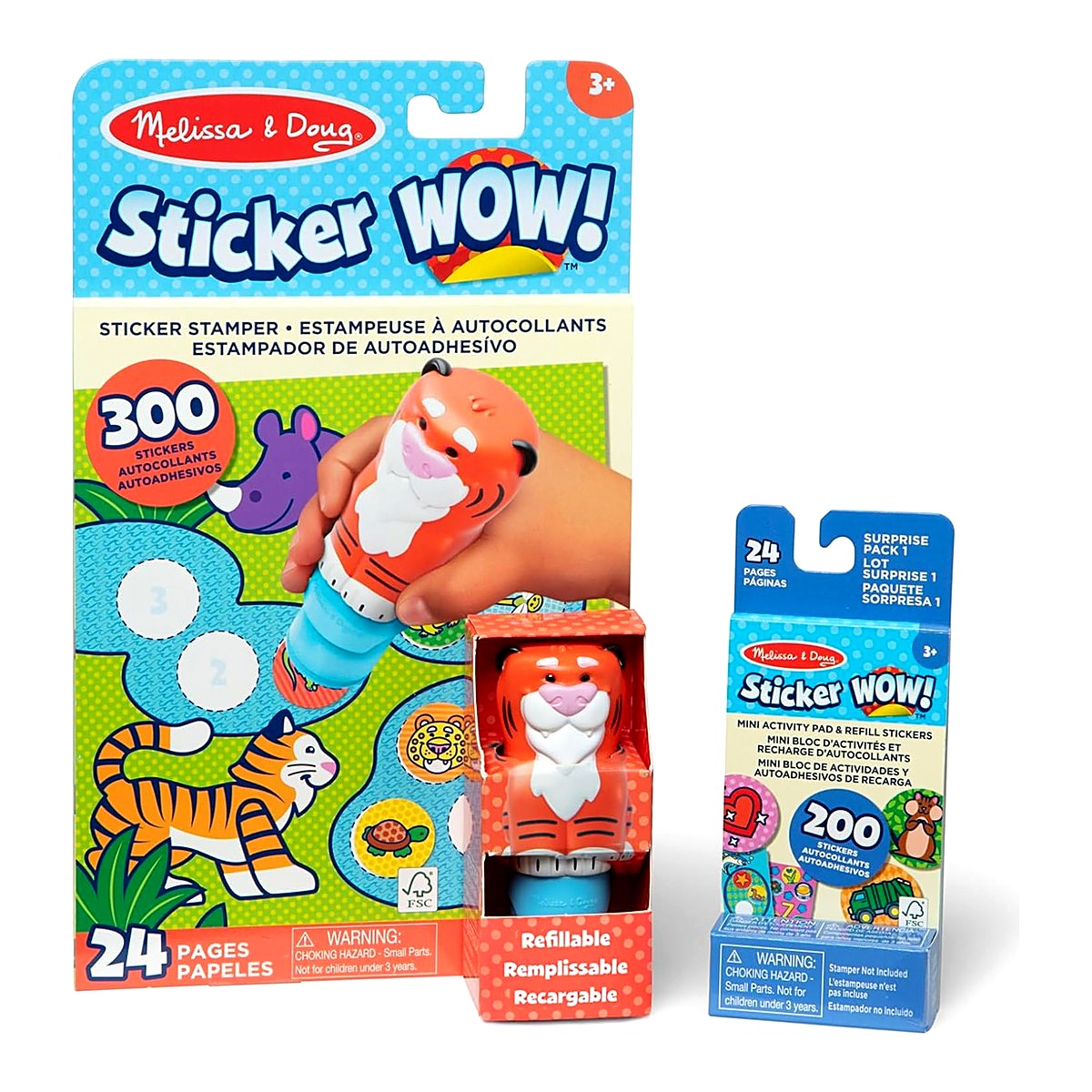Melissa & Doug – Sticker WOW! Tiger Activity Pad & Sticker Stamper