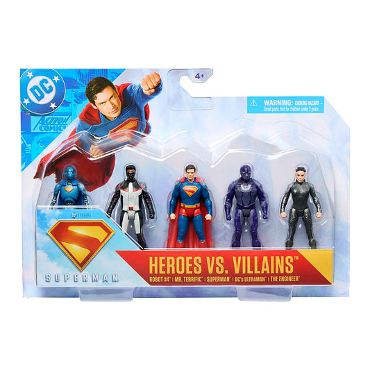 Superman – Heroes vs. Villains 3" Figure 4-Pack